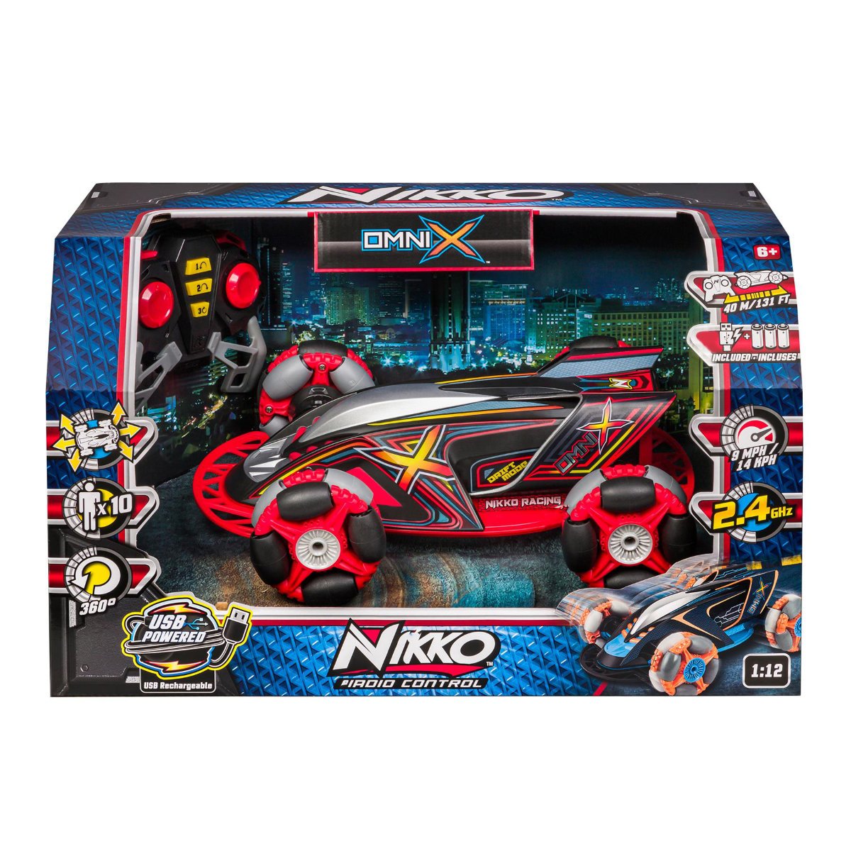 Buy Nikko Omni X Remote Control Car - Black Red | Remote control