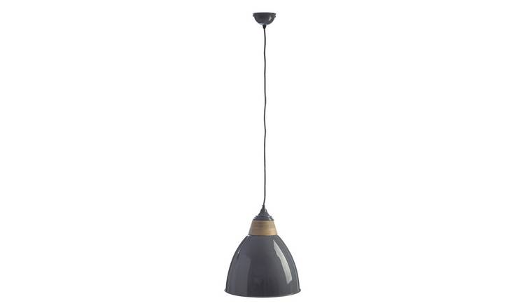 Orsina Oslo Large Bell Shaped Pendant Light - Grey