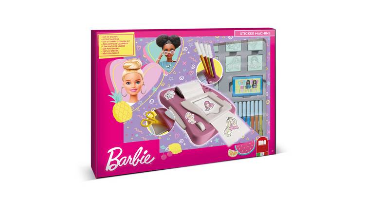 Barbie Sticker Machine by Multiprint – Kids Craft & Stationery Set