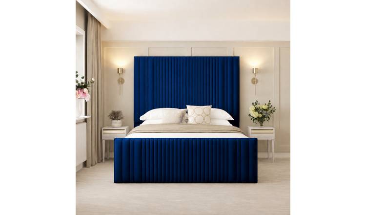 Bed Choices Aspire Super King Bed Frame With 70" Headboard - Blue