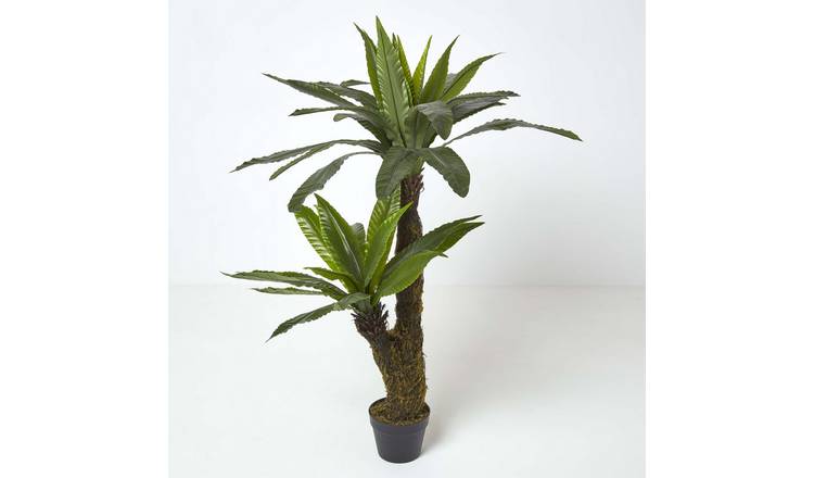 Homescapes Handcrafted Artificial Bird's Nest Fern in Pot - Green