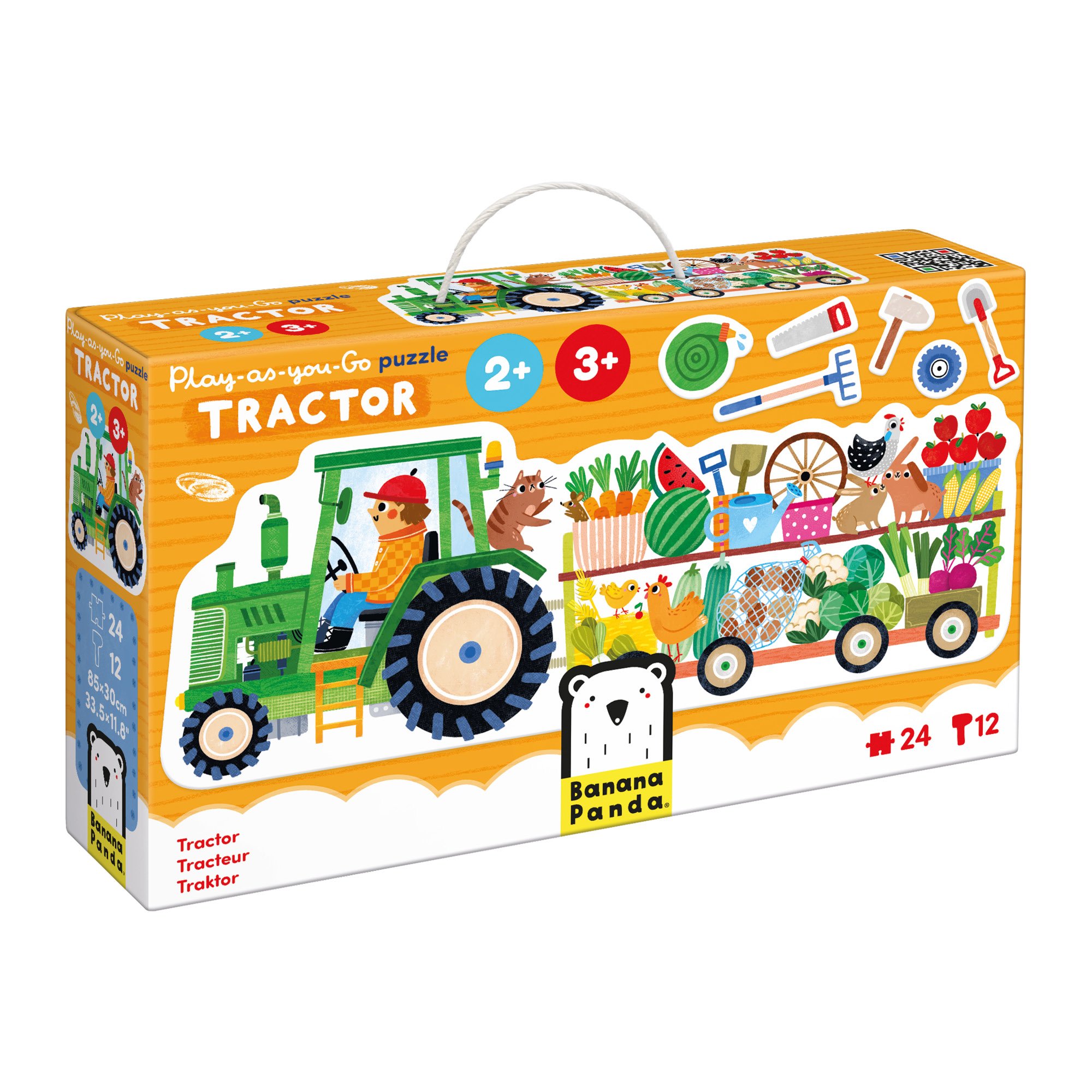 Banana Panda Tractor Play-As-You-Go Jigsaw Puzzle - Image 2