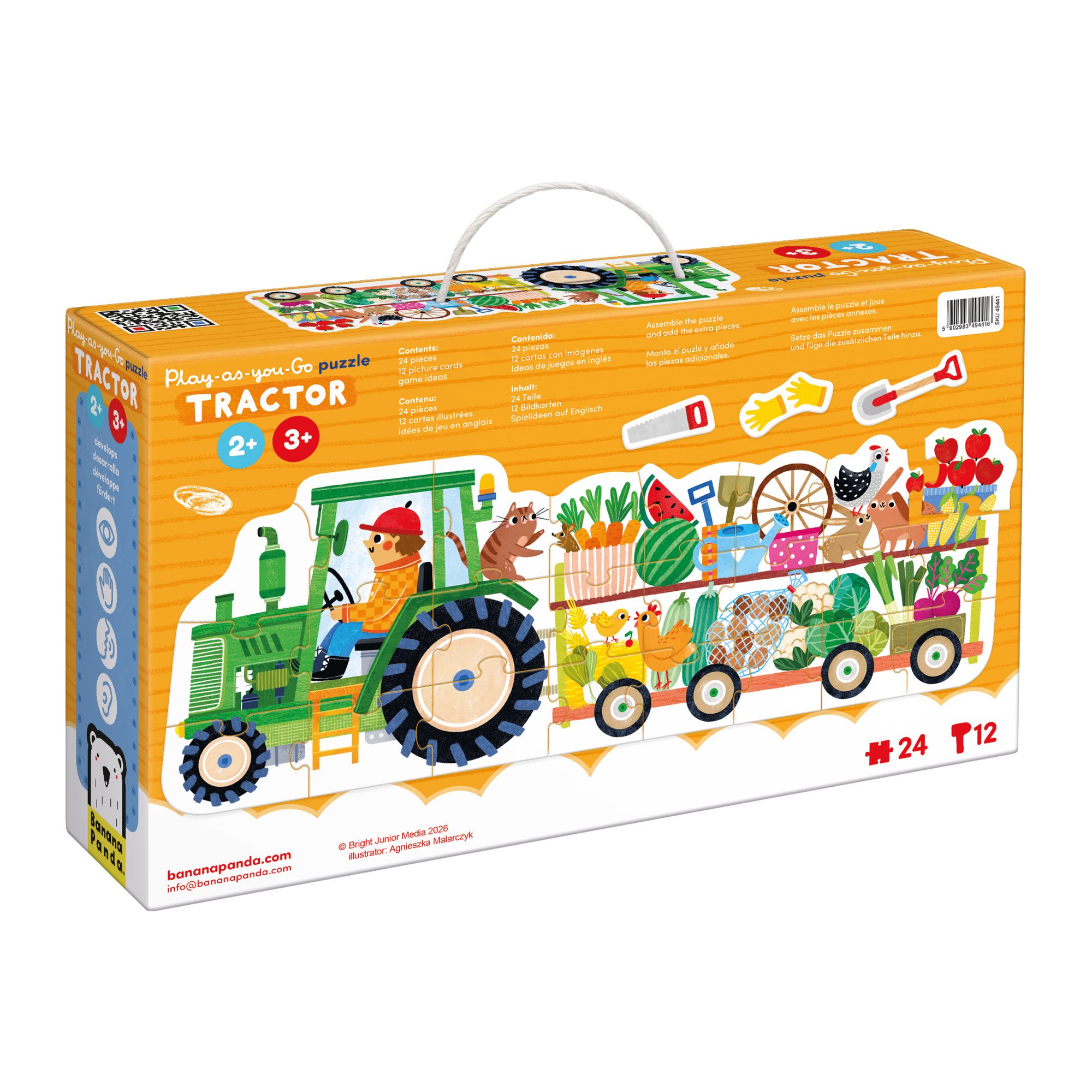 Banana Panda Tractor Play-As-You-Go Jigsaw Puzzle - Image 5