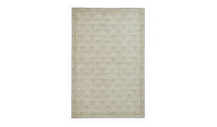 Mega Flooring Green Modern Bordered Rug - 61 x 170cm