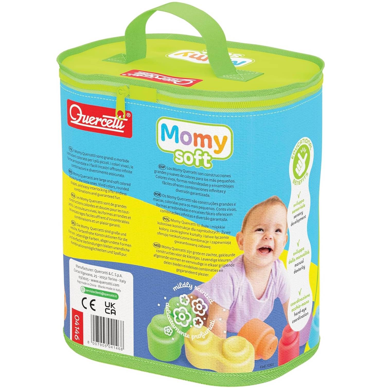 Quercetti Momy Soft 28 Blocks Set Baby Toddler Toy - Image 2