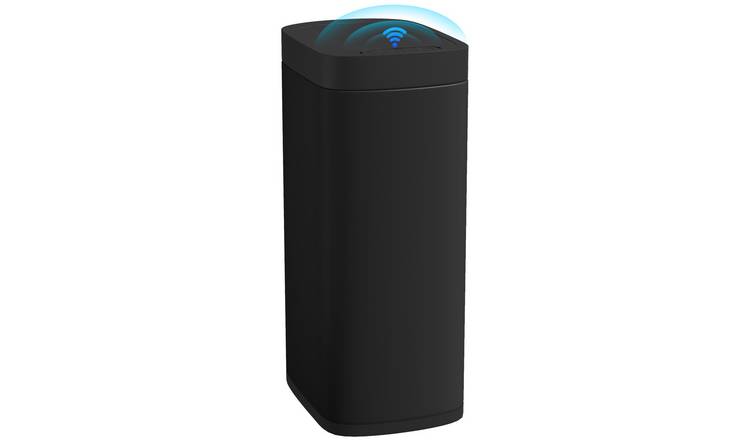 HOMCOM 50L Kitchen Sensor Bin with Motion Sensor Manual Override - Black