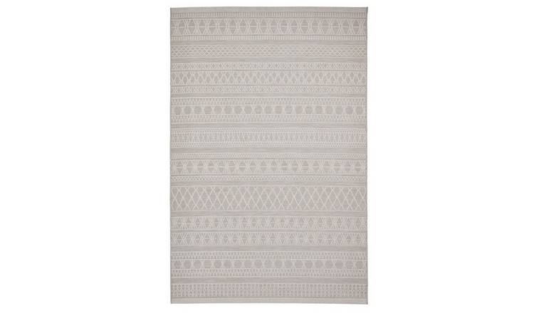 Mega Flooring Beige Modern Geometric Rug - 120 x 170cm