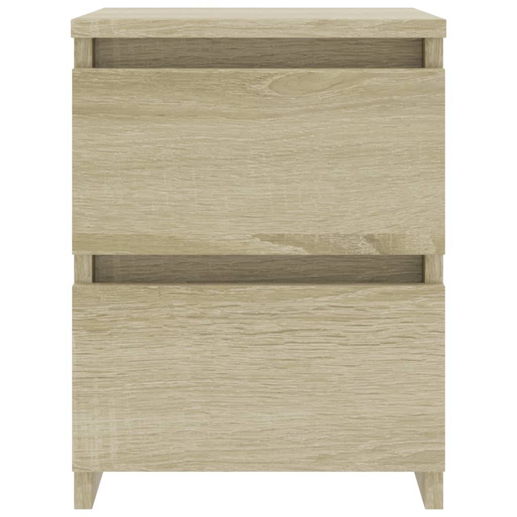 Walplus Engineered Wood Bedside Cabinet - Light Oak - 30 x 30 x 40 cm - Image 3