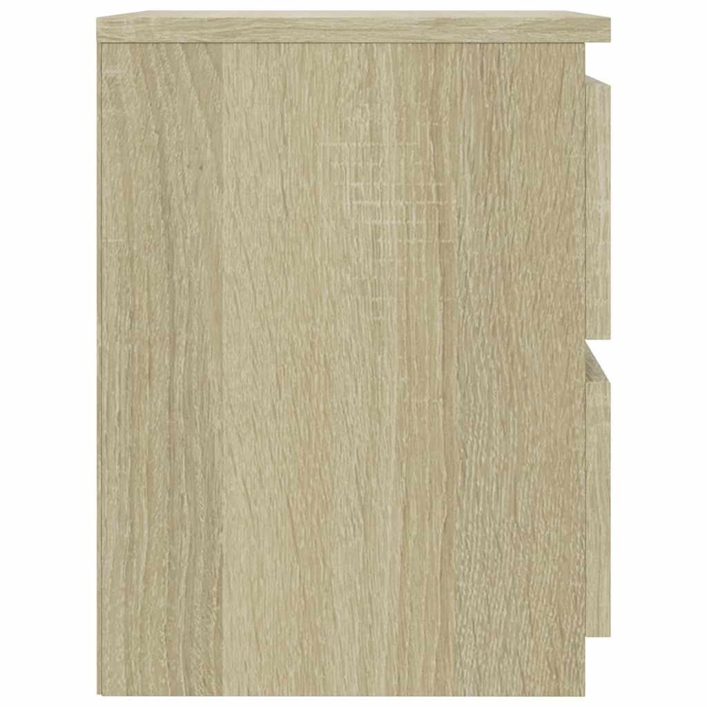 Walplus Engineered Wood Bedside Cabinet - Light Oak - 30 x 30 x 40 cm - Image 4
