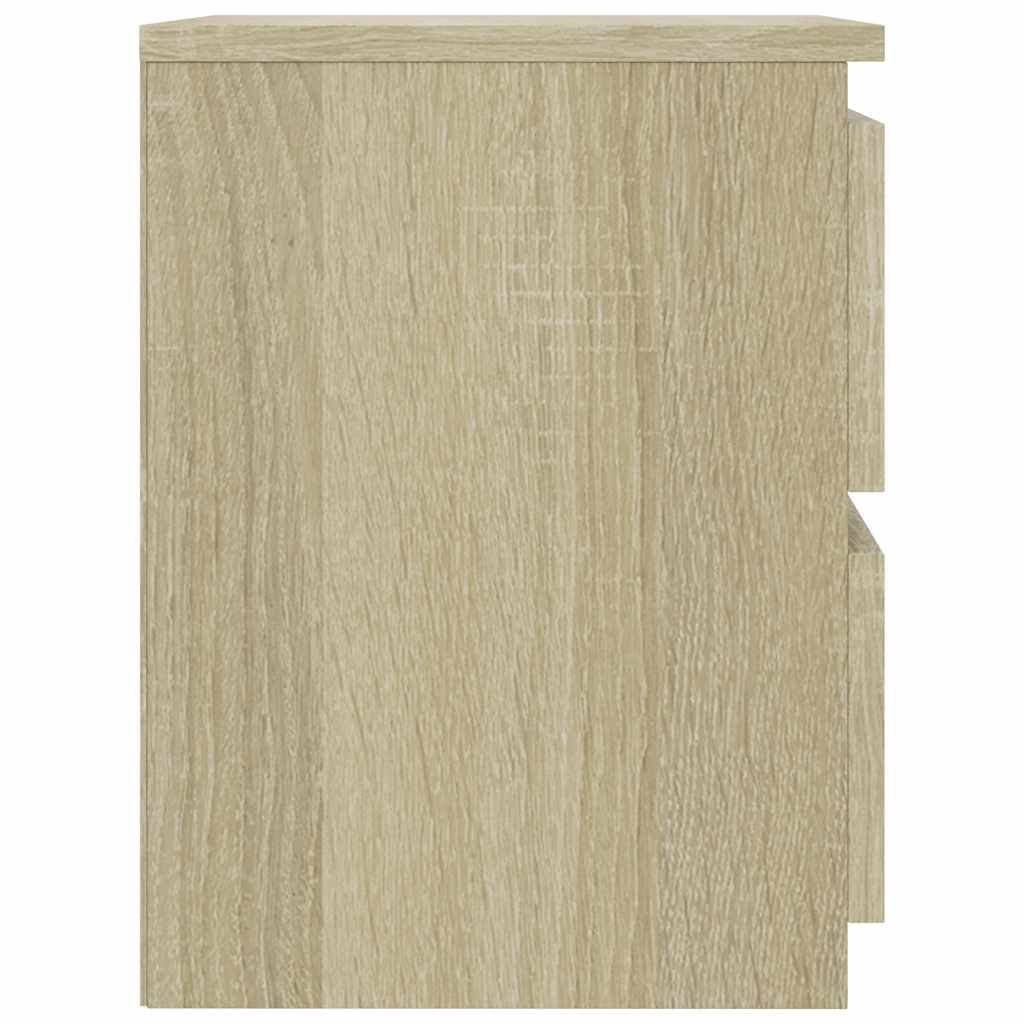 Walplus Engineered Wood Bedside Cabinet - Light Oak - 30 x 30 x 40 cm - Image 4