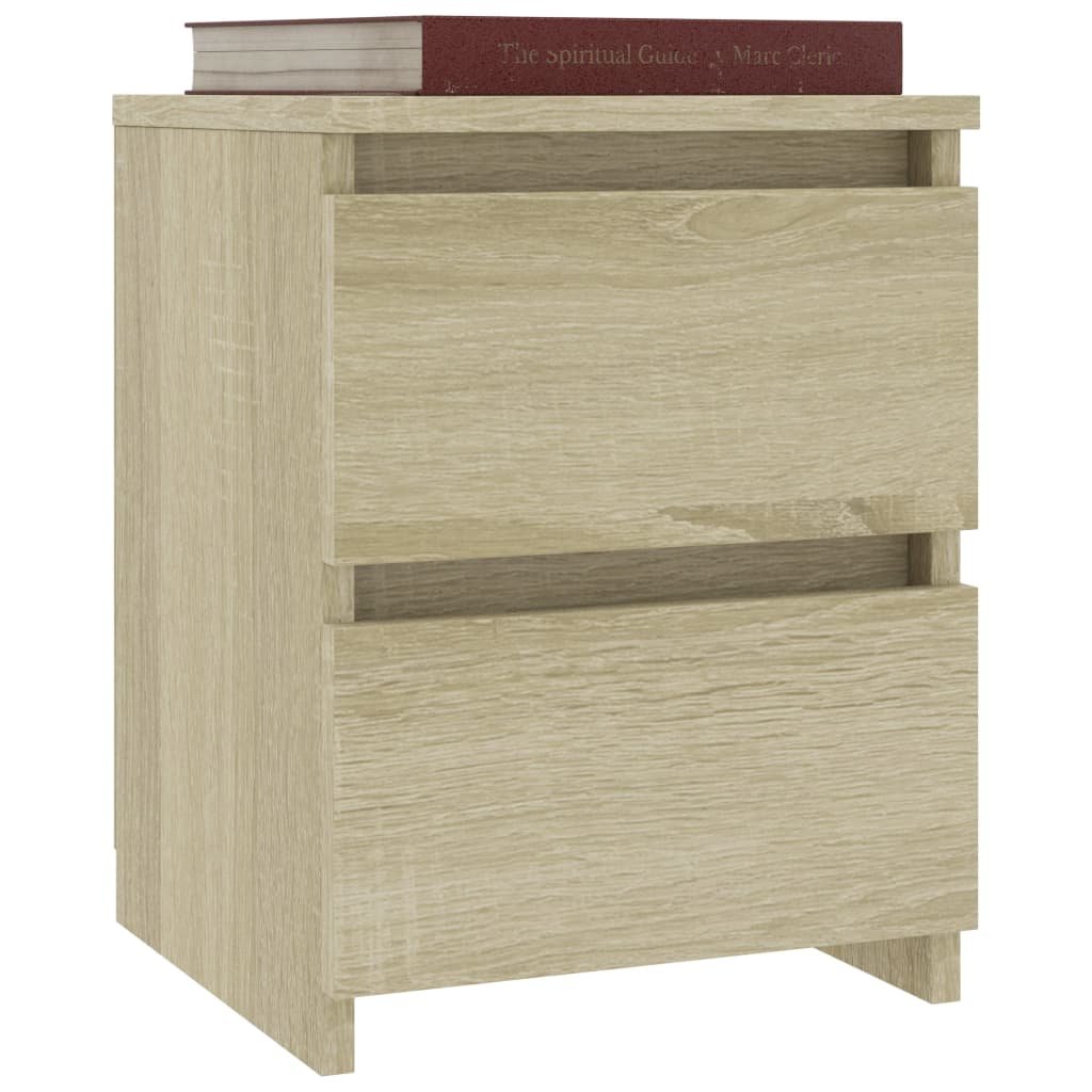 Walplus Engineered Wood Bedside Cabinet - Light Oak - 30 x 30 x 40 cm - Image 5