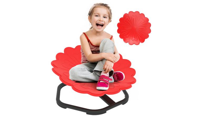 AIYAPLAY Kids Flower NonSlip Base Spinning Chair - Red
