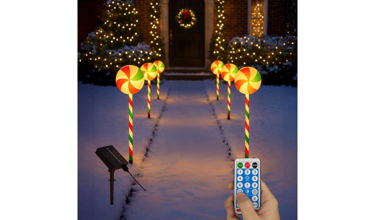 Neo Large 50cm Candy Cane Lolly Lollipop Christmas Lights