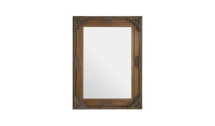 Orsina Brussels Baroque Rectangle Wall Mirror – Gold