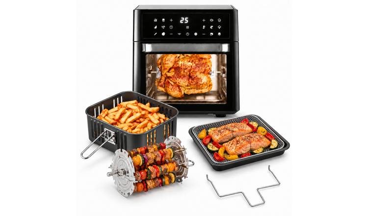 Vytronix 12 Litre 4-in-1 Air Fryer Oven With Rotisserie - Black