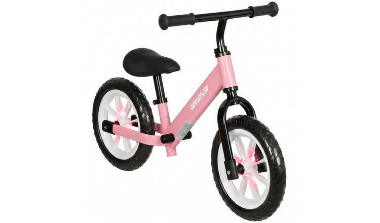 AIYAPLAY 11.2 Inch 2-5 Years Light Up Wheels Balance Bike – Pink