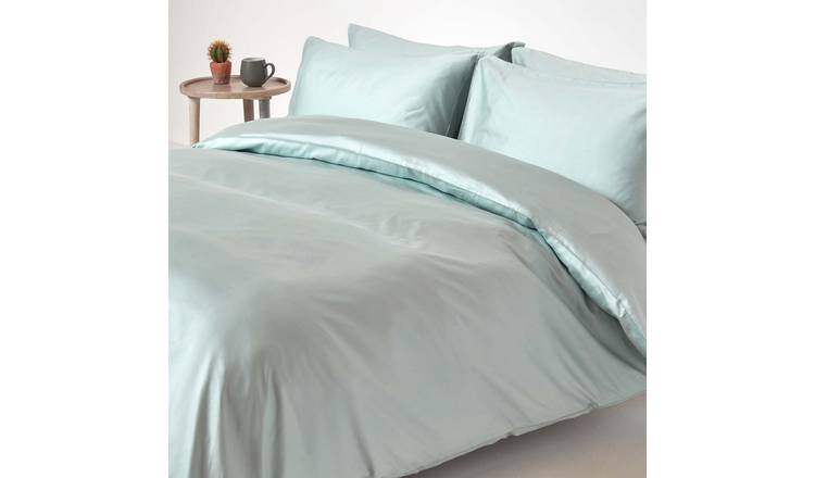 Homescapes Organic Egyptian Cotton Duck Egg Bedding Set - Super King