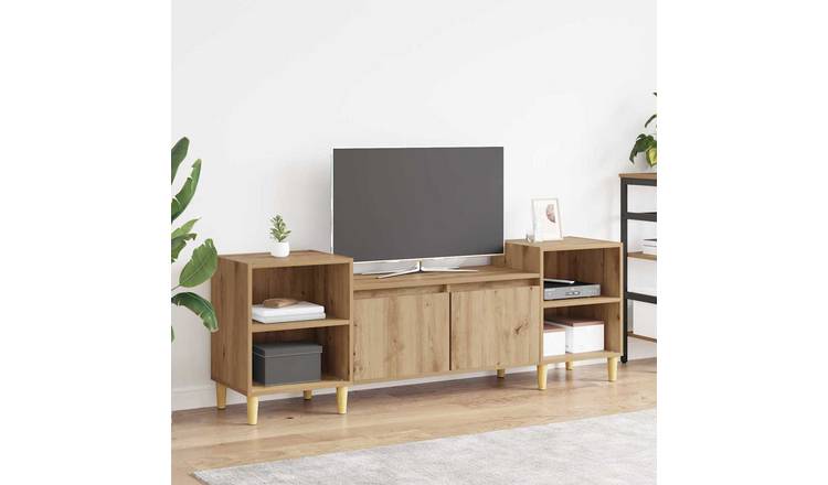 Walplus 2 Door Engineered Wood TV Cabinet - Artisan Oak - 160 x 35 x 55 cm