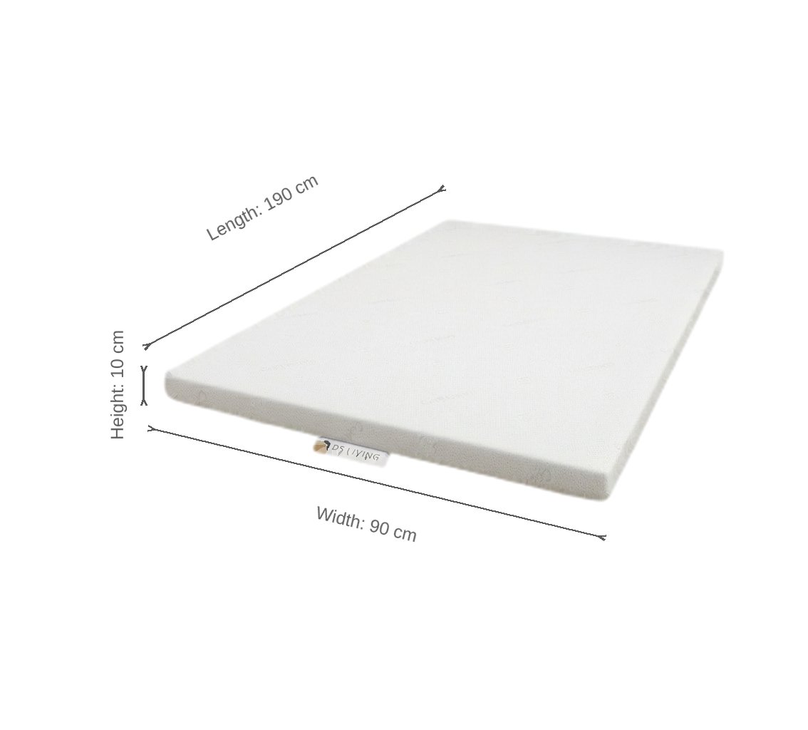DS Living Premium 10cm Thick Memory Foam Mattress Topper - Single - Image 5