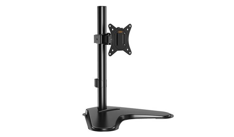 VonHaus 13-32in Metal Single Monitor Stand - Black