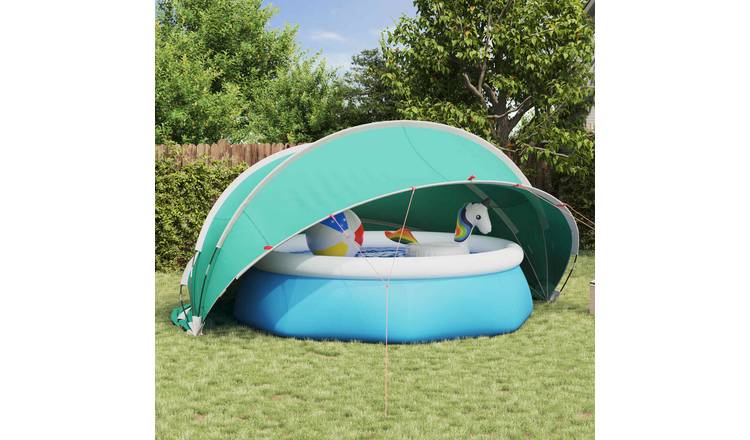 Walplus Polyester Pool Dome - Sea Green - 430 x 430 x 210 cm