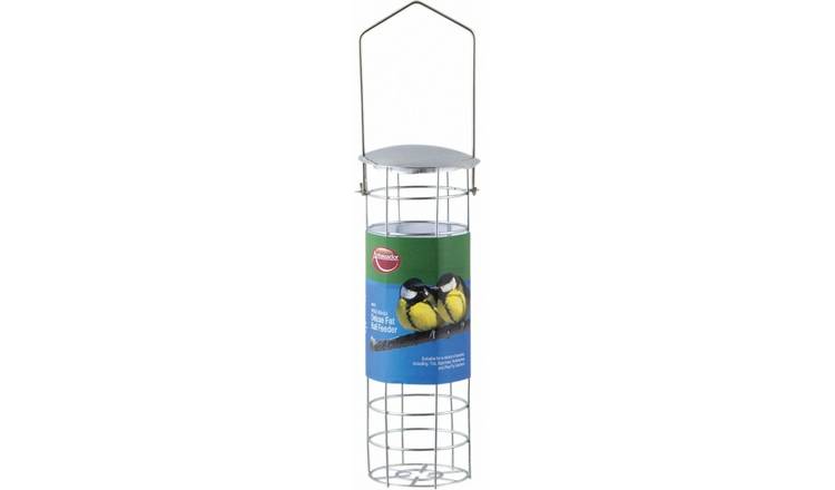 Ambassador Wild Birds Deluxe Fat Ball Feeder - Silver