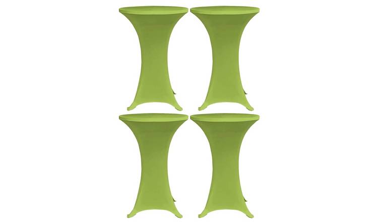Walplus Pack of 4 Stretch Table Cover - Apple Green - 70 cm