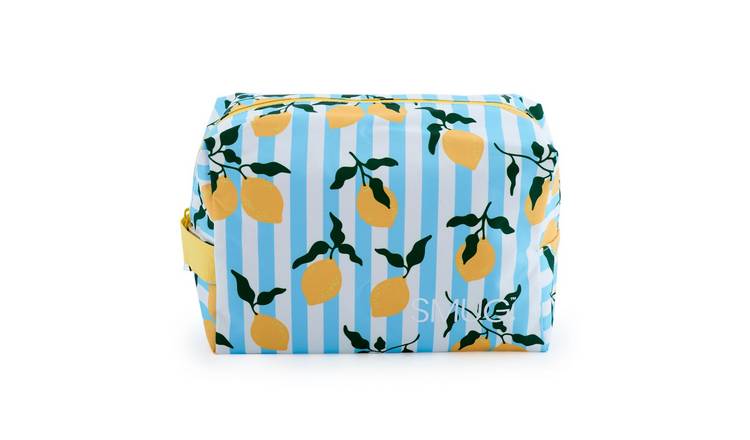 SMUG Wash Bag - Lemon Stripe Print