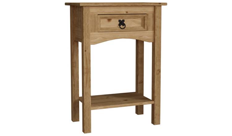 Vida Designs Corona 1 Drawer Console Table - Pine