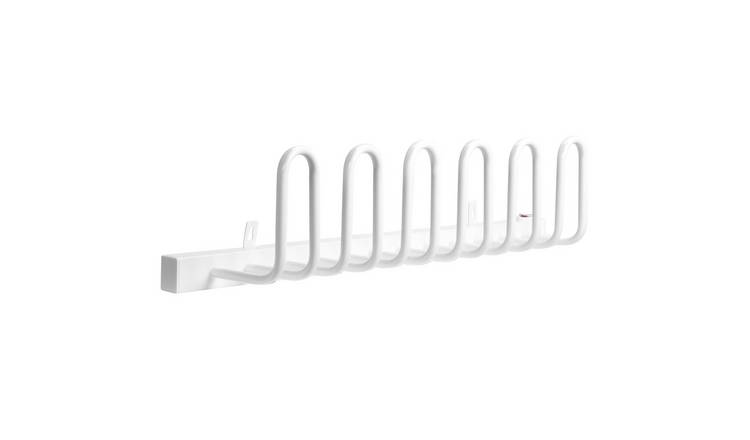 HOMCOM 3 Pairs Electric Wall Mounted Shoe Dryer – White