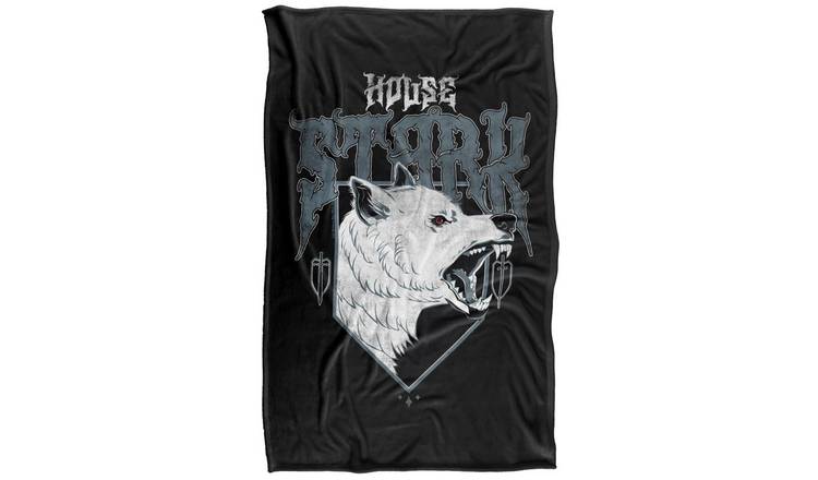 Game Of Thrones House Stark Wolf Soft Touch Blanket - 152cm x 127cm