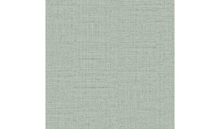 World Of Wallpaper Heritage Weave Heavyweight Vinyl Wallpaper - Sage Green