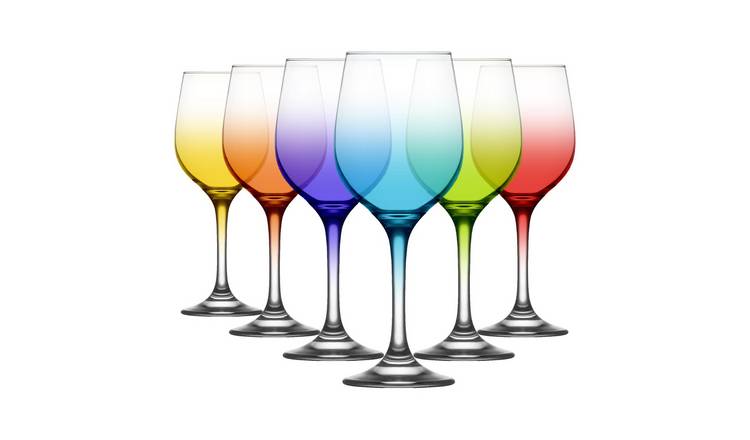 LAV Fame Wine Glasses -  Full Colour - Pack of 6