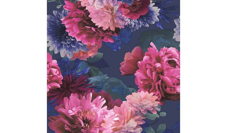 Muriva Lipsy Issey Wallpaper - Blue