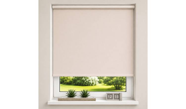 New Edge Blinds Pink Thermal Blackout Roller Blind - 80cm x 165cm