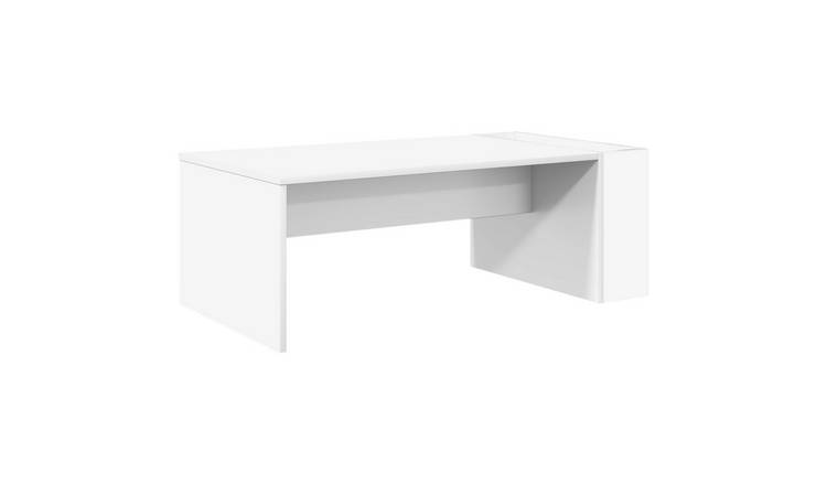 Walplus Engineered Wood Coffee Table - White - 95 x 50 x 34 cm