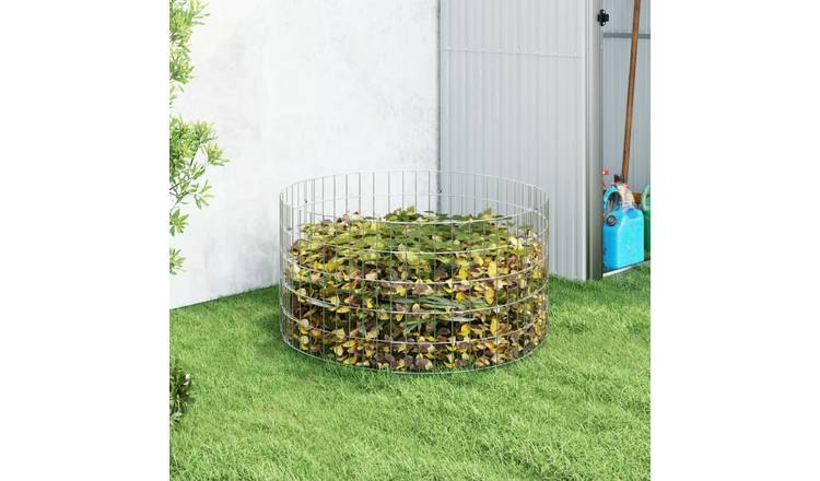 Walplus Garden Composter Large Breathable Design - Silver - 100 x 50 cm