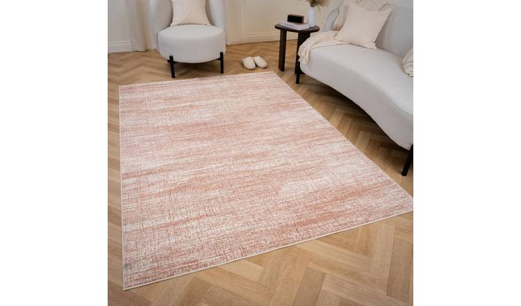 The Rugs Cream Rose Montana Abstract Rug - 240 x 340cm