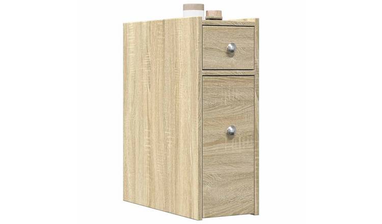 Walplus Engineered Wood Cupboard - Light Oak - 21.5 x 50 x 60 cm