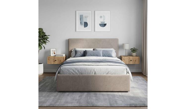 Walplus Pack of 2 Bedside Cabinet - Oak - 49 x 34.5 x 20 cm