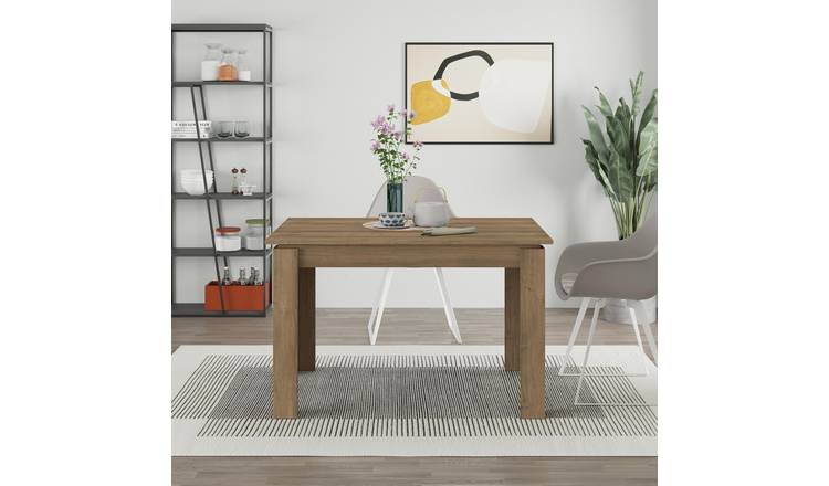 Decortie Tolmen Extendable Dining Table - Dark Oak