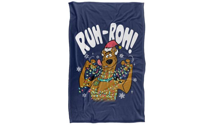 Scooby Doo Ruh Roh Christmas Throw - 147cm x 91cm