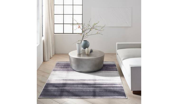 Mega Flooring Black Modern Abstract Rug - 160 x 221cm