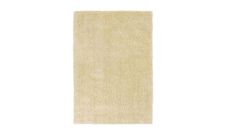 Mega Flooring Beige Shaggy Plain Runner - 60 x 200cm