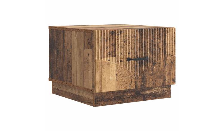Walplus Engineered Wood Coffee Table - Dark Wood - 49 x 50 x 37 cm