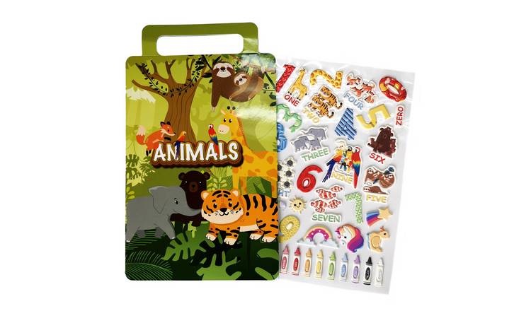 Walplus Animal Educational Decal 0 To 9 Kids Foam Puffy Stickers