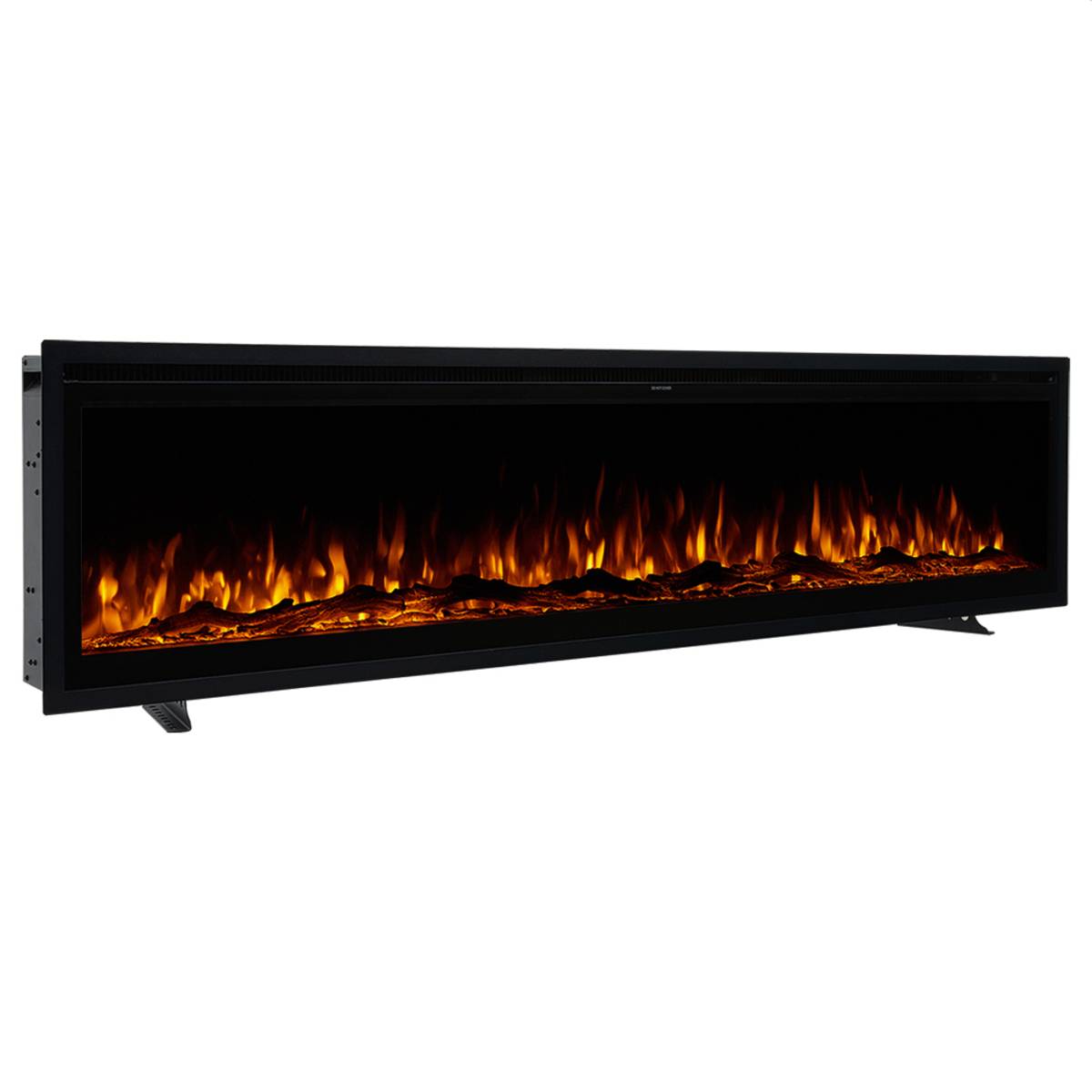 Living and Home 73 Inch Electric Fireplace with Remote - Black - Image 1