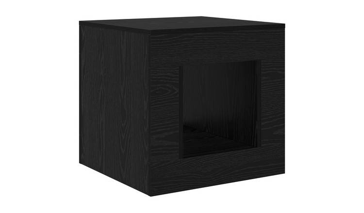Walplus Coffee Table - Black Oak - 51.5 x 50 x 50 cm