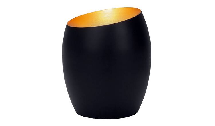 Happy Homewares Matt Black Metal Integrated LED Floor Lamp - 12cm