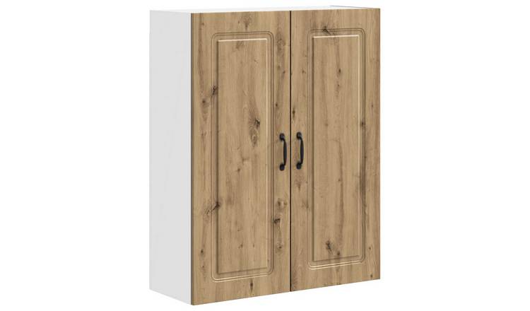Walplus 2 Door Engineered Wood Storage Cabinet - Artisan Oak - 80 x 31 x 100 cm